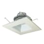 Nora Lighting Cobalt 6" Integrated LED Square Recessed Trim - 750 Lumens, 3500K Matte Powder White