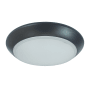 Nora Lighting Opal 9-1/2" Wide 3000K LED Flush Mount Ceiling Fixture Bronze
