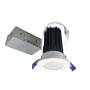 Nora Lighting M2 LED Canless Recessed Fixture 2" Reflector Trim - IC Rated and Airtight - 2700K - 850 Lumens Matte Powder White