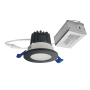 Nora Lighting M2 LED Canless Recessed Fixture 2" Shower Trim - IC Rated and Airtight - 2700K - 400 Lumens Black