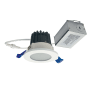 Nora Lighting M2 LED Canless Recessed Fixture 2" Shower Trim - IC Rated and Airtight - 2700K - 400 Lumens Matte Powder White