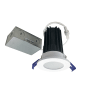 Nora Lighting M2 LED Canless Recessed Fixture 2" Shower Trim - IC Rated and Airtight - 3000K - 850 Lumens Matte Powder White