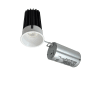 Nora Lighting M2 LED Canless Recessed Fixture with 3" Open Trims - IC Rated Matte Powder White