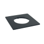 Nora Lighting M2 2" Square Recessed Trim Black