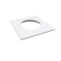 Nora Lighting M2 2" Square Recessed Trim Matte Powder White