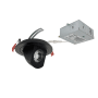 Nora Lighting M4 4" Wide Canless Adjustable Elbow 2700K LED Recessed Fixture - Airtight Matte Black