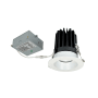 Nora Lighting M4 4" Canless Round Reflector 3000K LED Recessed Fixture - Airtight Matte Powder White