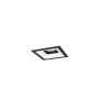 Nora Lighting Iolite 5" Integrated LED Square Recessed Trim Black / Matte Powder White
