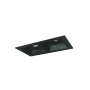Nora Lighting Iolite 5" Integrated LED Square Recessed Trim Black