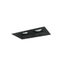 Nora Lighting Iolite 5" Integrated LED Square Recessed Trim Black