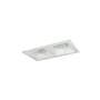 Nora Lighting Iolite 5" Integrated LED Square Recessed Trim Matte Powder White