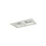 Nora Lighting Iolite 5" Integrated LED Square Recessed Trim Matte Powder White