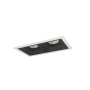 Nora Lighting Iolite 5" Integrated LED Square Recessed Trim Black