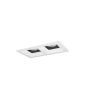 Nora Lighting Iolite 5" Integrated LED Square Recessed Trim Black / Matte Powder White