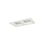 Nora Lighting Iolite 5" Integrated LED Square Recessed Trim Matte Powder White