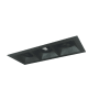 Nora Lighting Iolite 5" Integrated LED Square Recessed Trim Black