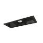 Nora Lighting Iolite 5" Integrated LED Square Recessed Trim Black