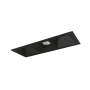 Nora Lighting Iolite 5" Integrated LED Square Recessed Trim Black