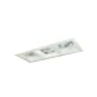 Nora Lighting Iolite 5" Integrated LED Square Recessed Trim Matte Powder White