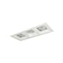 Nora Lighting Iolite 5" Integrated LED Square Recessed Trim Matte Powder White