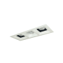 Nora Lighting Iolite 5" Integrated LED Square Recessed Trim Black / Matte Powder White