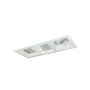 Nora Lighting Iolite 5" Integrated LED Square Recessed Trim Matte Powder White
