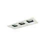 Nora Lighting Iolite 5" Integrated LED Square Recessed Trim Black / Matte Powder White