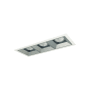 Nora Lighting Iolite 5" Integrated LED Square Recessed Trim Haze