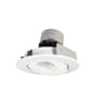 Nora Lighting Pearl 4" LED Adjustable Recessed Trim - Comfort Dimming - Gimbal Matte Powder White