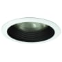 Nora Lighting 6" Baffle Recessed Trim - 150W Max Black / White
