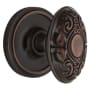 Nostalgic Warehouse Old World Victorian Oval Dummy Door Knob Set with Solid Brass Classic Rose Plate Timeless Bronze