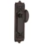 Nostalgic Warehouse Vintage Victorian Homestead Solid Brass Dummy Door Knob Set with Egg and Dart Rose Timeless Bronze