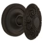 Nostalgic Warehouse Victorian Solid Brass Single Dummy Door Knob with Rope Rose Oil-Rubbed Bronze