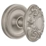 Nostalgic Warehouse Victorian Solid Brass Single Dummy Door Knob with Rope Rose Satin Nickel
