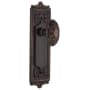 Nostalgic Warehouse Victorian Solid Brass Passage Door Knob Set with Egg and Dart Rose and 2-3/8" Backset Timeless Bronze