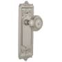 Nostalgic Warehouse Meadows Vintage Victorian Solid Brass Single Dummy Door Knob with Egg and Dart Rose Satin Nickel