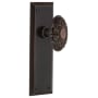 Nostalgic Warehouse Victorian Solid Brass Dummy Door Knob Set with New York Rose Timeless Bronze