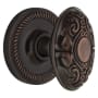Nostalgic Warehouse Victorian Solid Brass Single Dummy Door Knob with Rope Rose Timeless Bronze