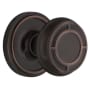 Nostalgic Warehouse Vintage Mission Solid Brass Passage Door Knob Set with Classic Rose Plate and 2-3/4" Backset Timeless Bronze