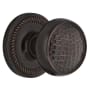 Nostalgic Warehouse Craftsman Solid Brass Passage Door Knob Set with Rope Rose and 2-3/4" Backset Timeless Bronze