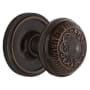 Nostalgic Warehouse Classic Renaissance Egg and Dart Solid Brass Privacy Door Knob Set with Classic Rose Plate and 2-3/4" Backset Timeless Bronze