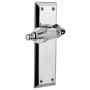 Nostalgic Warehouse Parlor Solid Brass Single Dummy Lever with New York Rose Bright Chrome