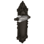 Nostalgic Warehouse Parlor Solid Brass Single Dummy Lever with Victorian Rose Oil-Rubbed Bronze
