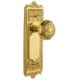 Nostalgic Warehouse Vintage Victorian Egg and Dart Solid Brass Privacy Door Knob Set with 2-3/4" Backset Unlacquered Brass