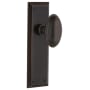 Nostalgic Warehouse Homestead Solid Brass Privacy Door Knob Set with New York Rose and 2-3/4" Backset Timeless Bronze