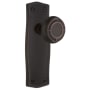 Nostalgic Warehouse Mission Solid Brass Privacy Door Knob Set with Prairie Rose and 2-3/4" Backset Timeless Bronze