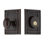Nostalgic Warehouse Mission Solid Brass Single Cylinder Deadbolt with 2-3/4" Backset Timeless Bronze