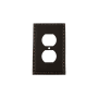 Nostalgic Warehouse Egg & Dart Victorian 1 Gang Single Duplex Wall Outlet Cover Timeless Bronze