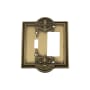 Nostalgic Warehouse Meadows Vintage 2 Gang Single Toggle and Single Rocker Light Switch Wall Cover Plate Antique Brass