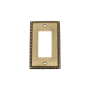 Nostalgic Warehouse Egg & Dart Vintage 1 Gang Single Rocker Light Switch Cover / GFI Antique Brass